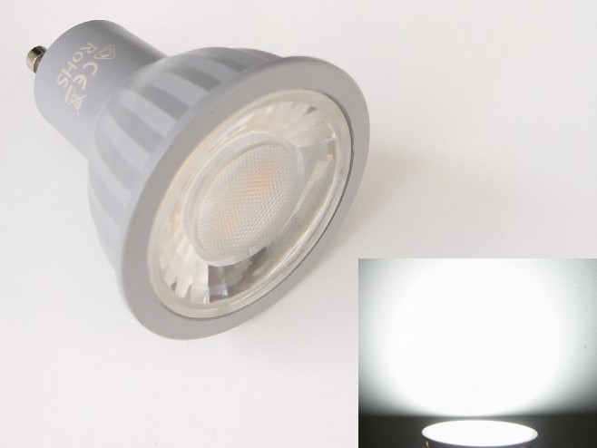 LED žárovka GU10 EV7W Studená bílá