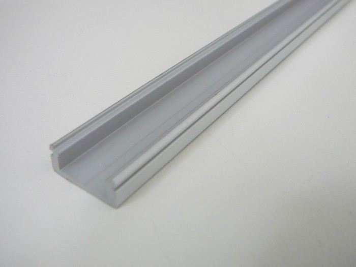 LED profil N8 - nástěnný stříbrný Profil bez krytu 2m