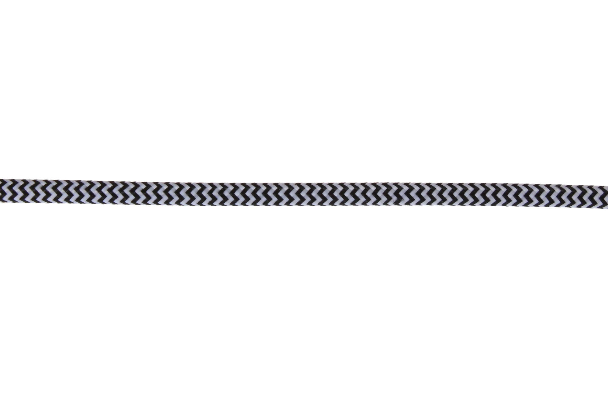 Textilní kulatý kabel 3x0,75 Černo-bílá
