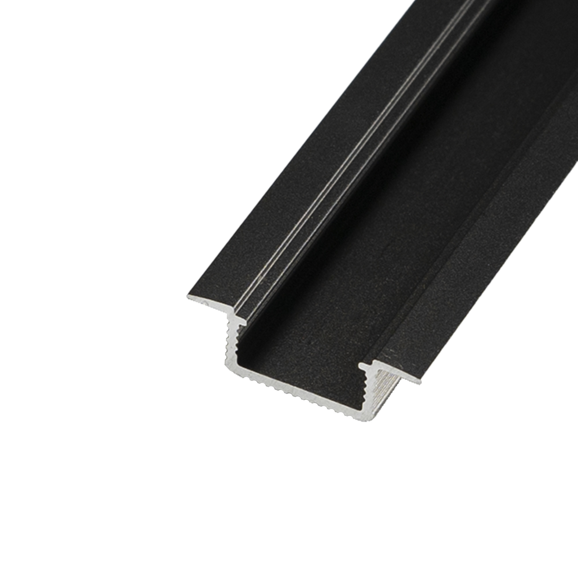 LED profil V5C - vestavný černý Profil bez krytu 2m