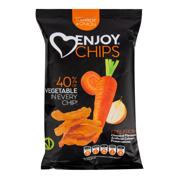 NEW DELESPINE Enjoy Chips s mrkví a cibulí 40 g