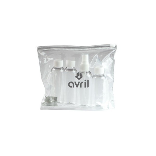 Avril Organic Sada cestovních lahviček na kosmetiku