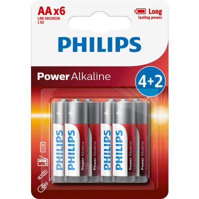 Baterie Philips 4+2 AA (1,5V)