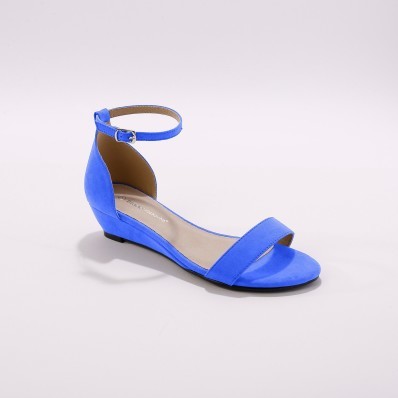 Sandále na kline, modré
