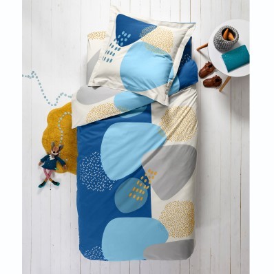 Detská posteľná bielizeň Oscar, bavlna, potlač s grafickým vzorom