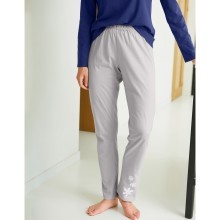 Pyžamové nohavice so stredovou potlačou vločiek